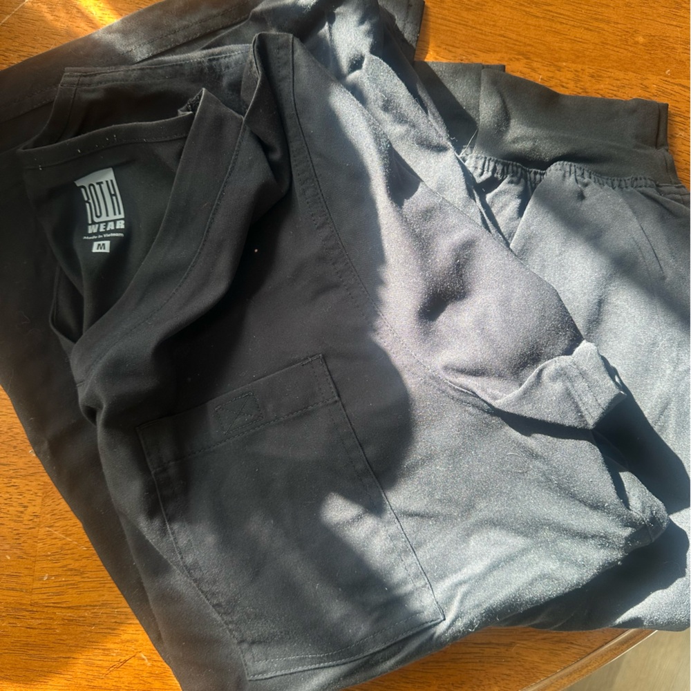 Rothwear Men's Scrubs - Classic Black Workwear